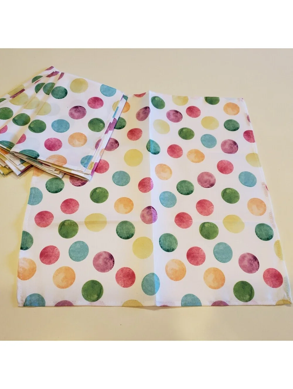 Polka Dot Napkins QTY 6 15x15